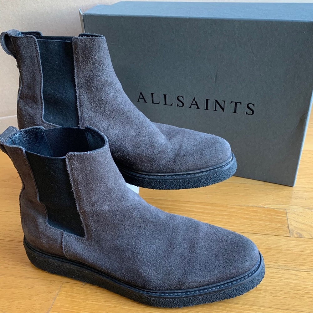 All Saints Men’s Suede Foundry Boot (US 12)